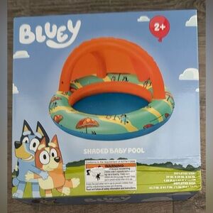 Bluey and Bingo Inflatable Shaded Toddler Pool Ages 2+ NEW